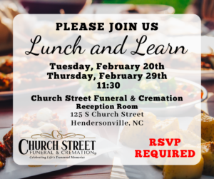 Lunch and Learn Schedule for February 2024