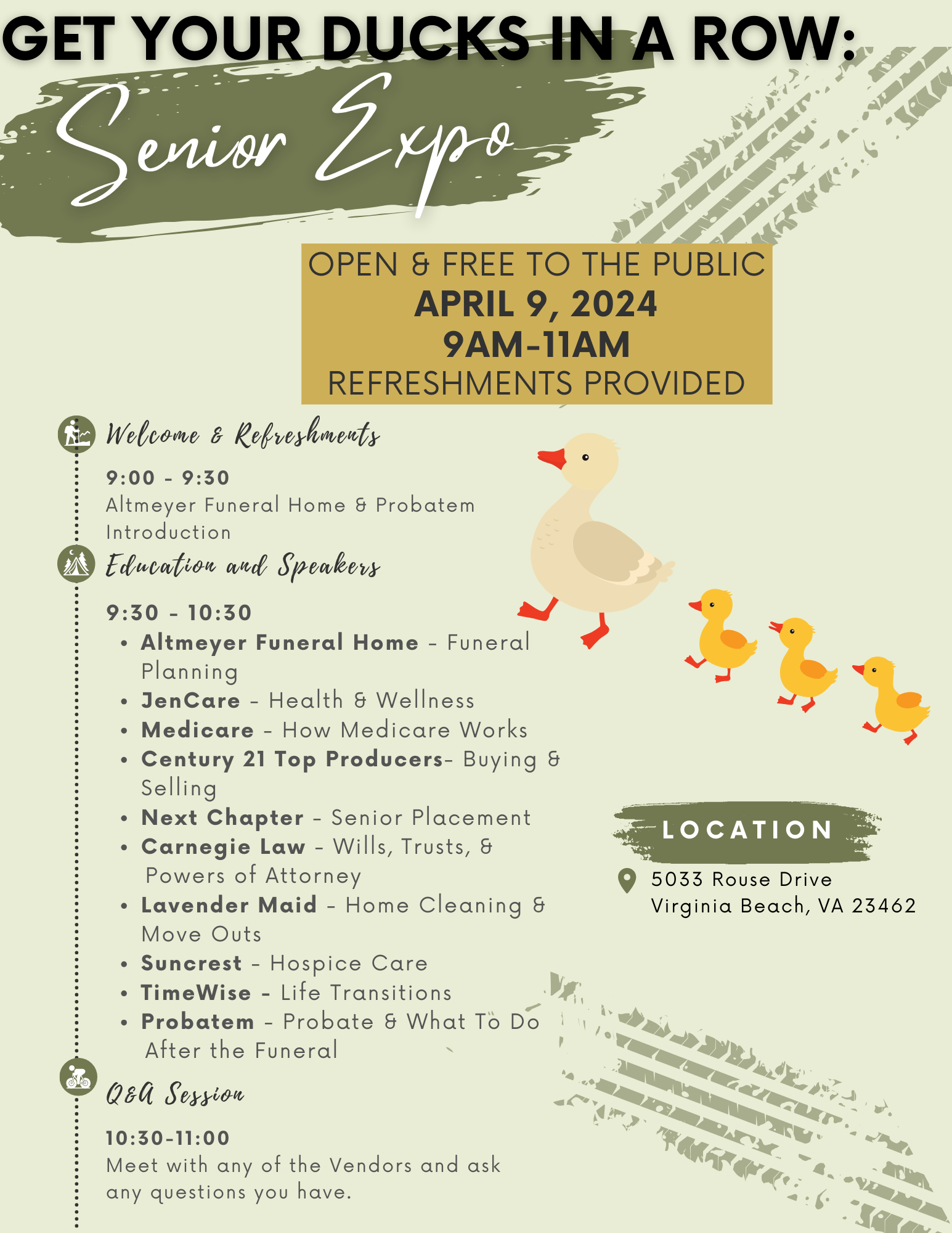 Senior Expo Event @ Altmeyer FH  April 9, 2024